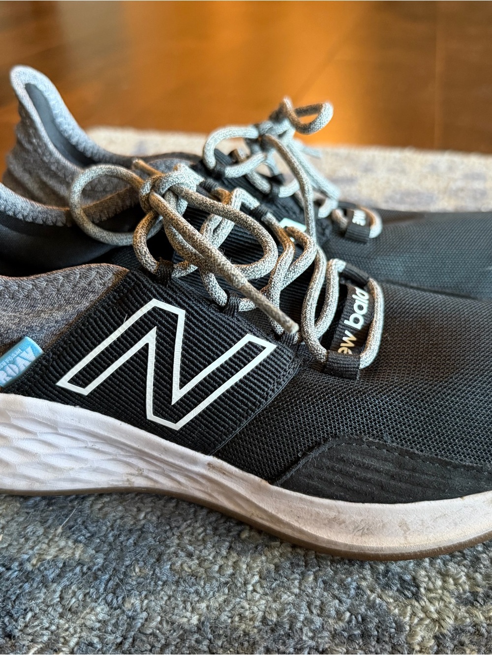 New Balance Black & Gray Athletic Slip-On Sneakers